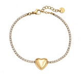 Armband Golden Heart 14K Vergoldet