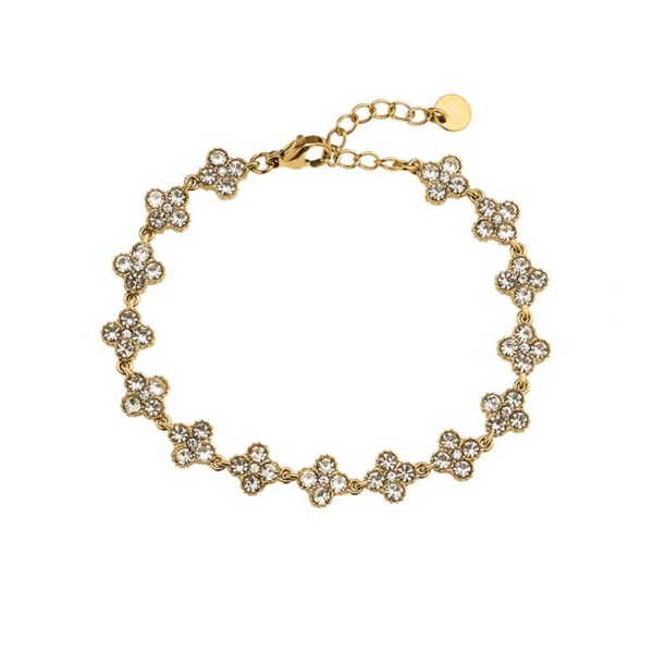 ARMBAND CRYSTAL FLOWERS