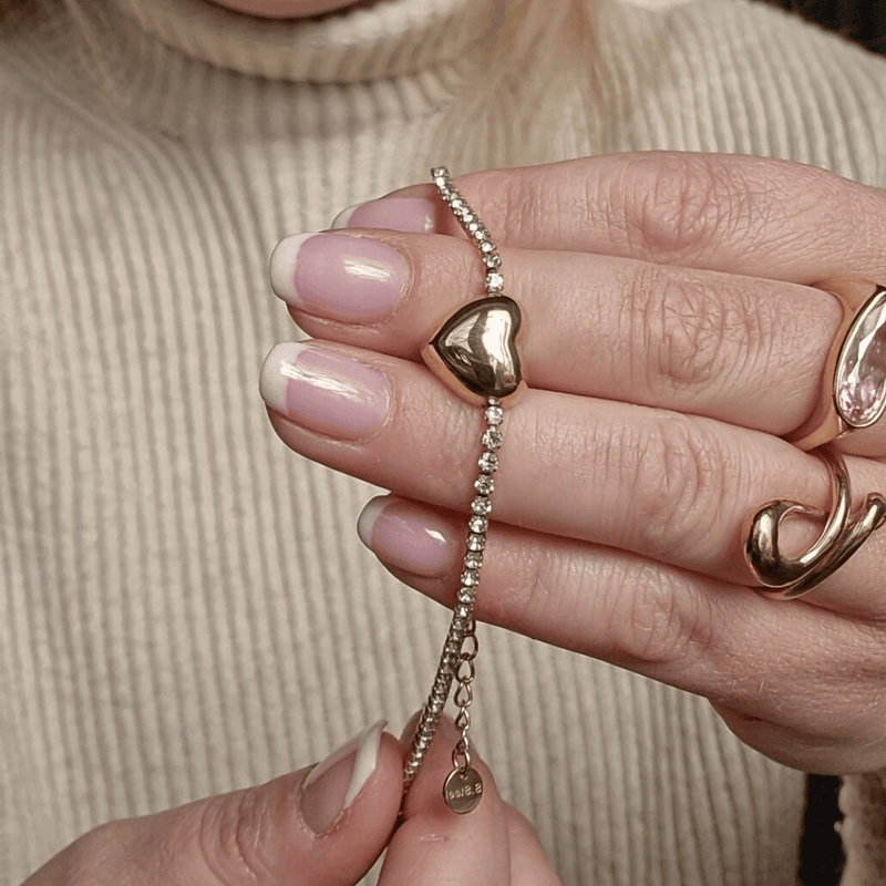 Armband Golden Heart 14K Vergoldet